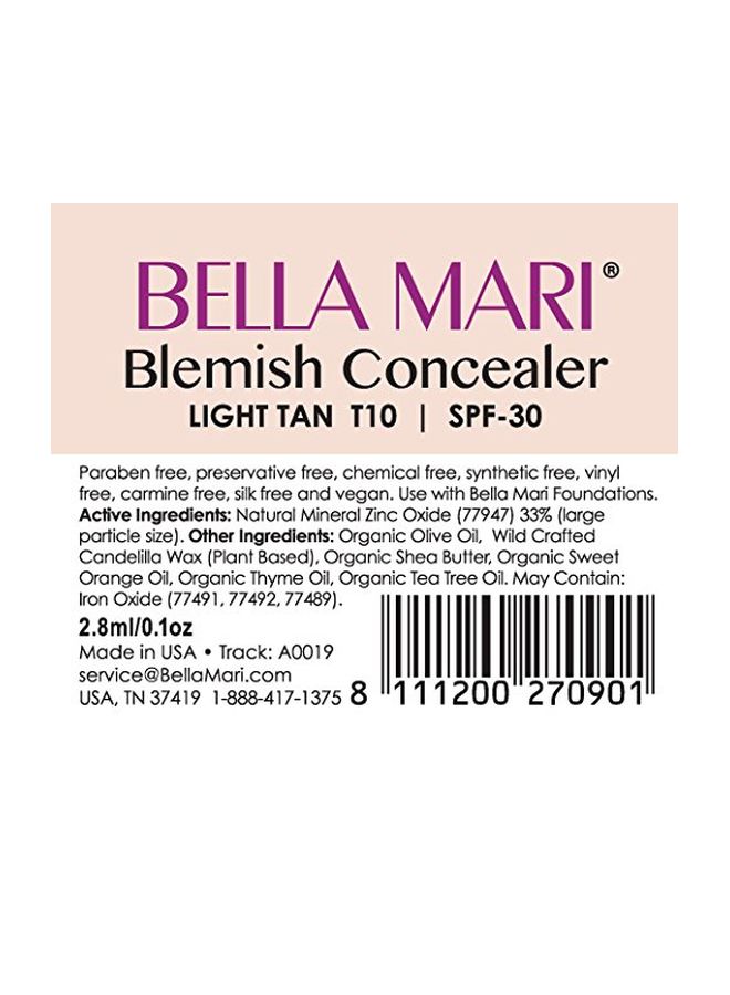 Bella Mari Natural Blemish Concealer Stick SPF 30 Beige - Image 2