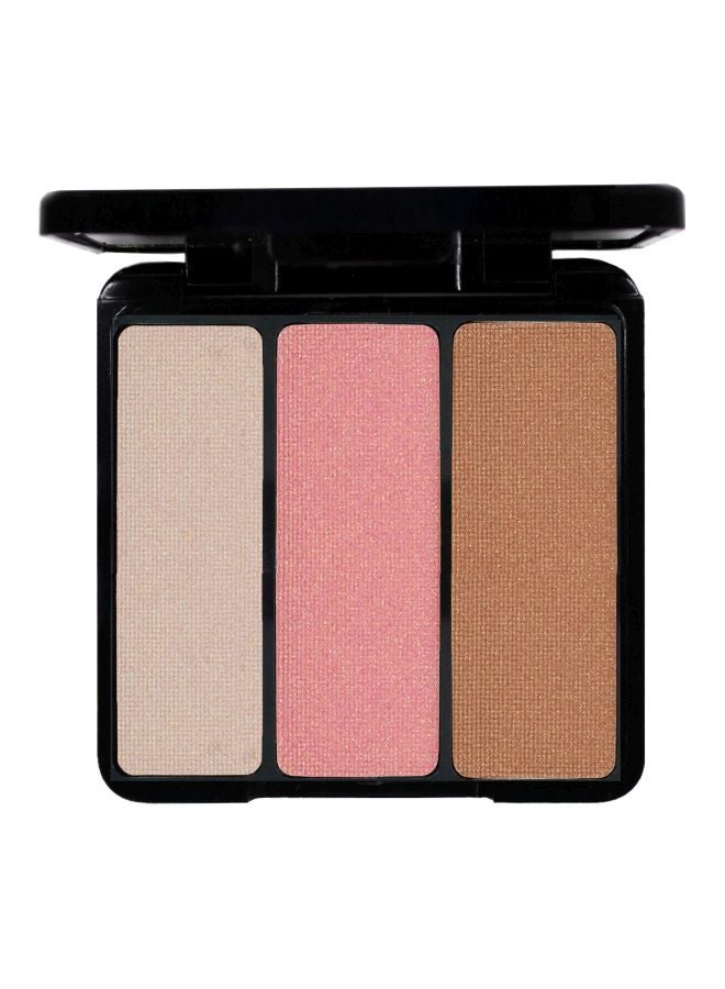 EVE PEARL Trio Blush Palette Beige/Brown/Pink  - Image 1