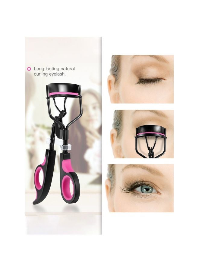 أداة ثني الرموش بزاوية واسعة أسود/وردي - Image 5