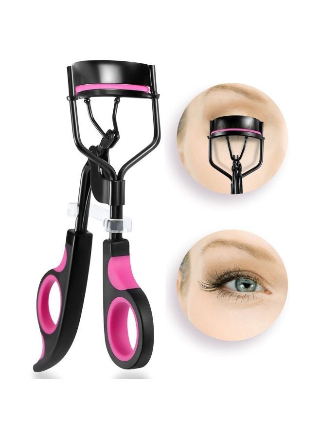 أداة ثني الرموش بزاوية واسعة أسود/وردي - Image 2