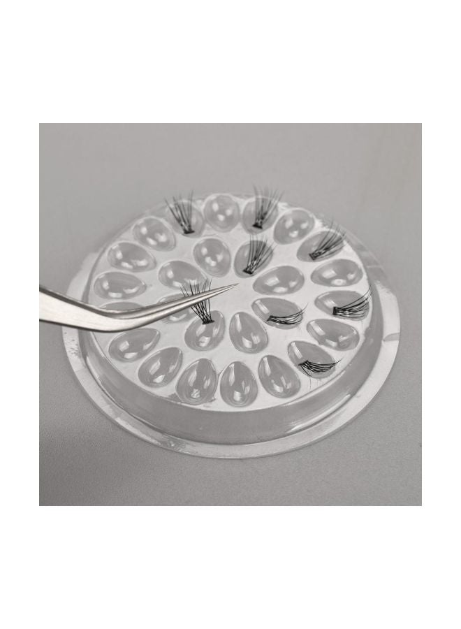 10-Piece Eyelash Glue Holder Plate Clear - Image 4