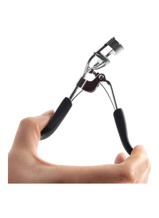 مشبك تجعيد الرموش من الستانلس ستيل أسود/ فضي - Image 2