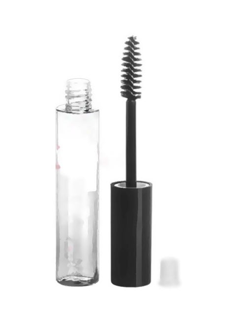 11-Piece Cosmetic Portable Empty Mascara Tube Black/Clear