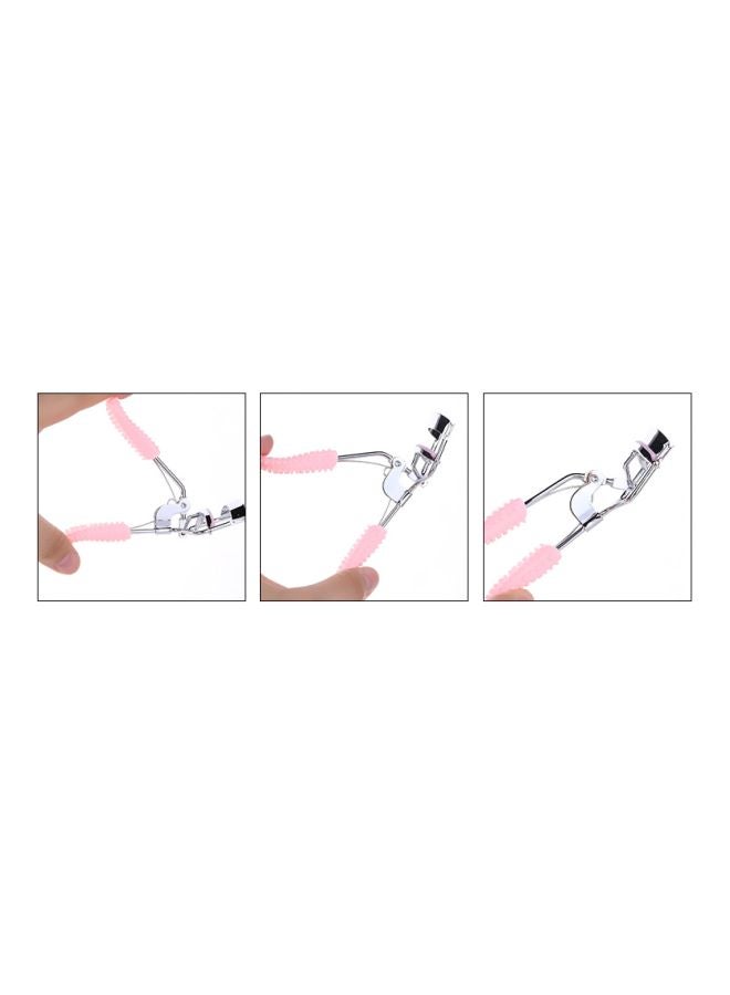 مشبك تجعيد الرموش من الستانلس ستيل وردي - Image 3