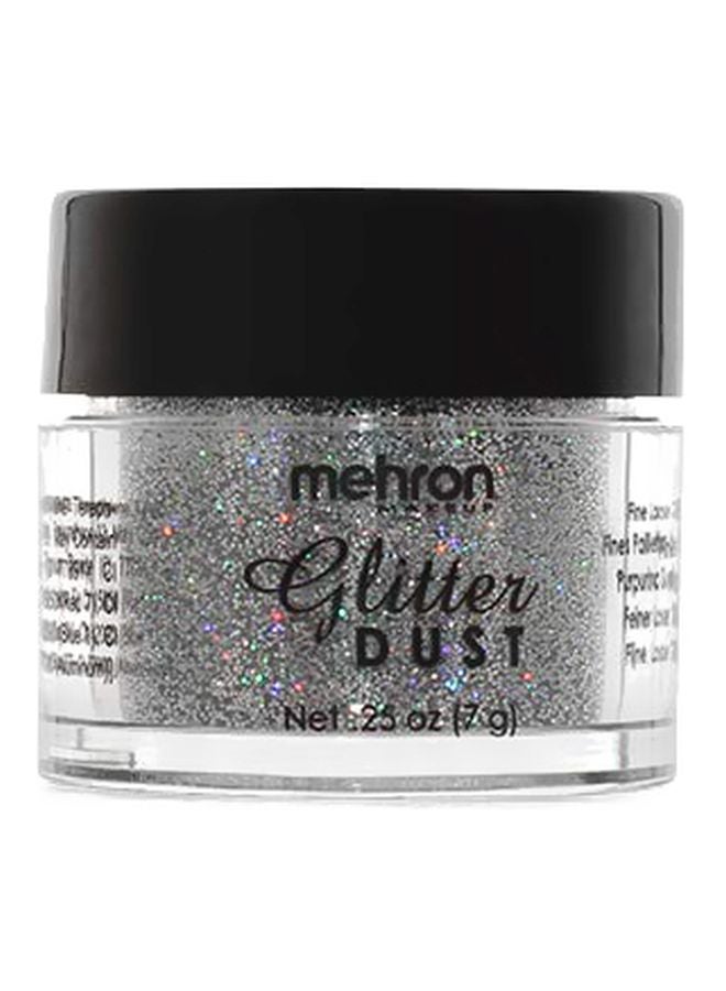mehron Makeup Glitterdust Holographic Silver 
