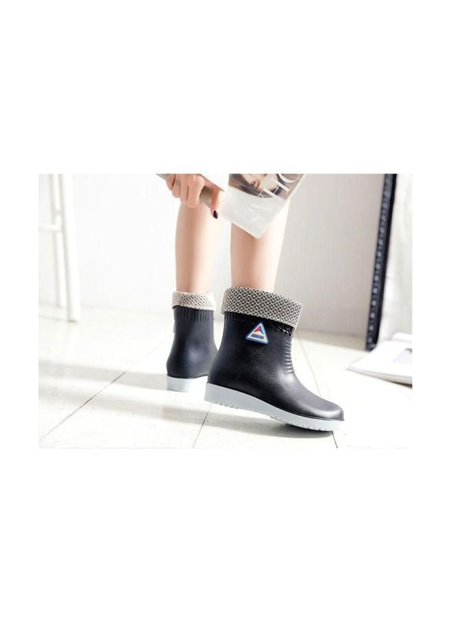 PVC High Top Boots Black - Image 3