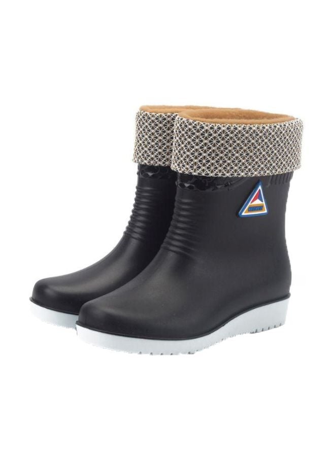 PVC High Top Boots Black - Image 1