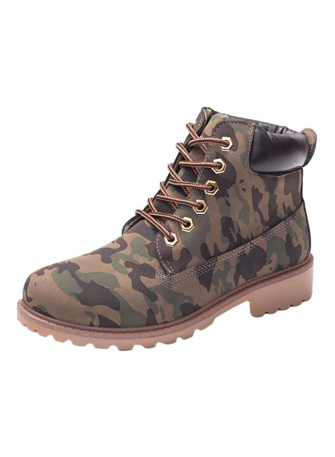 Generic - Lace-Up Boots Camouflage Green - Image 1