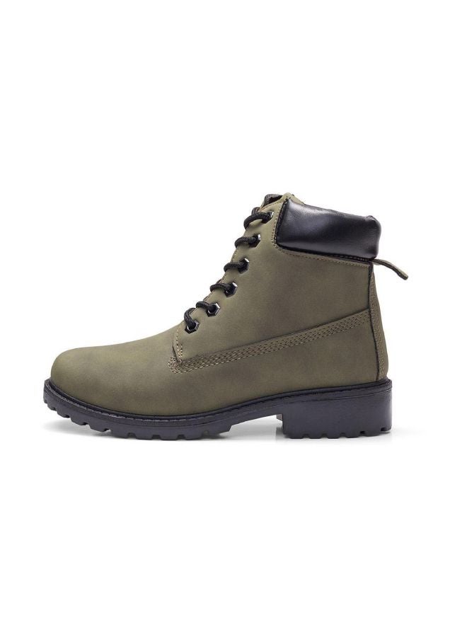 Generic - Lace Up Martin Boots Green - Image 1