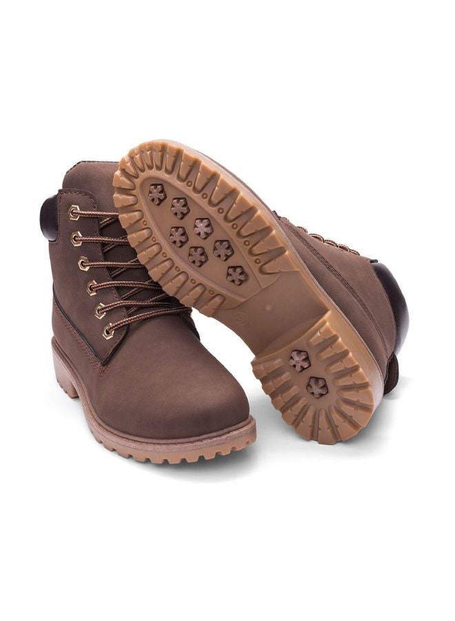 Lace Up Martin Boots Brown  - Image 3