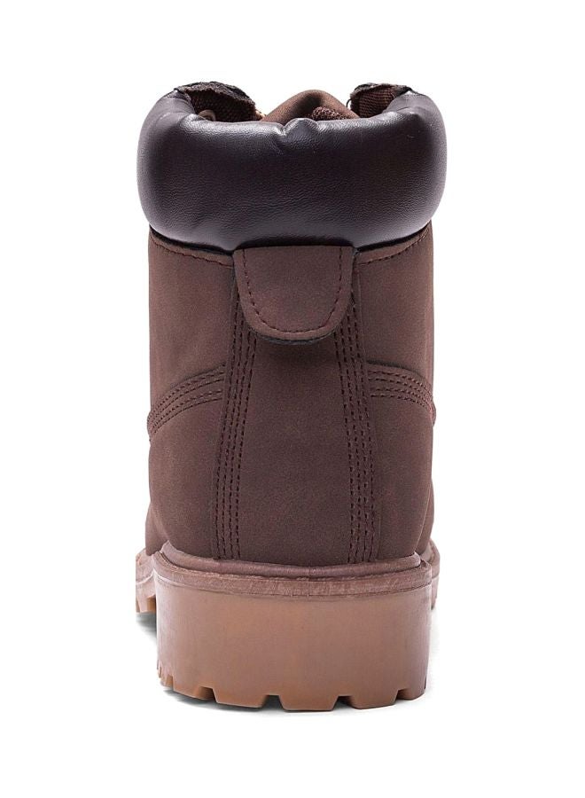 Generic - Lace Up Ankle Boots Brown - Image 1