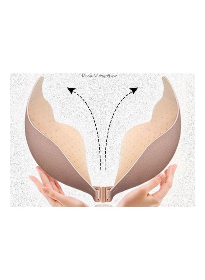 Silicone Stick-On Bra Beige  - Image 3