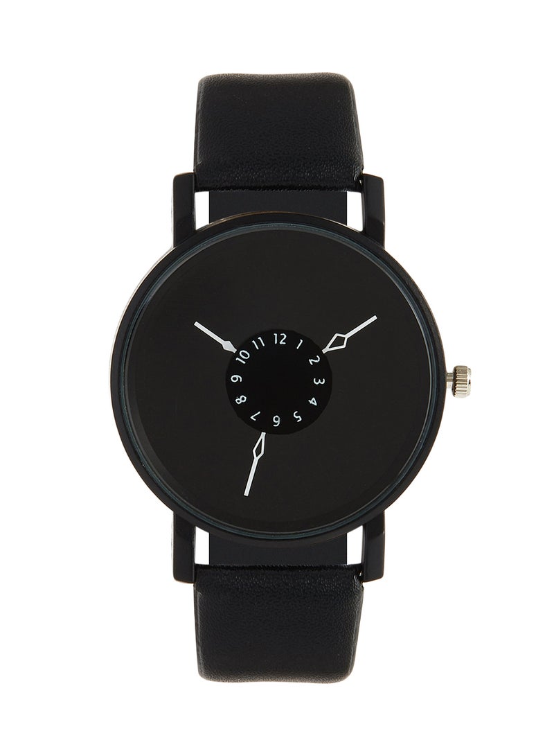 MERAJ Men's Leather Analog Wrist Watch 4250 - Image 1