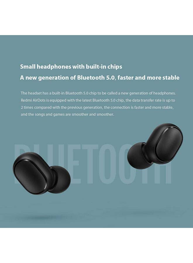 Mi airdots true wireless earbuds twsej04ls bluetooth 2025 5.0 global version with warranty black