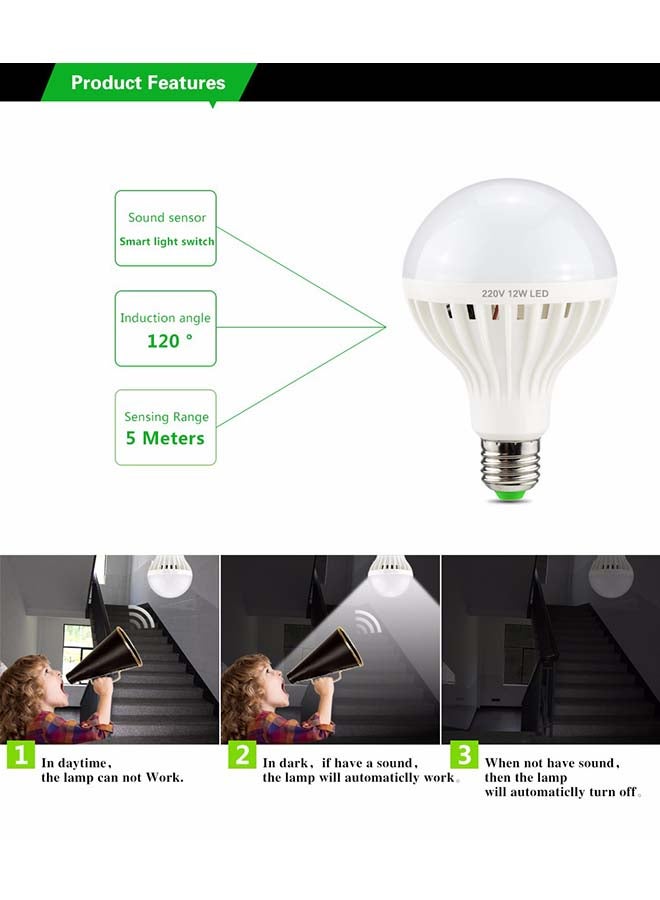 مصباح LED صغير للسقف بجهاز استشعار الحركة أبيض - Image 3