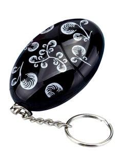 Anti-Rape Alarm Keychain Black