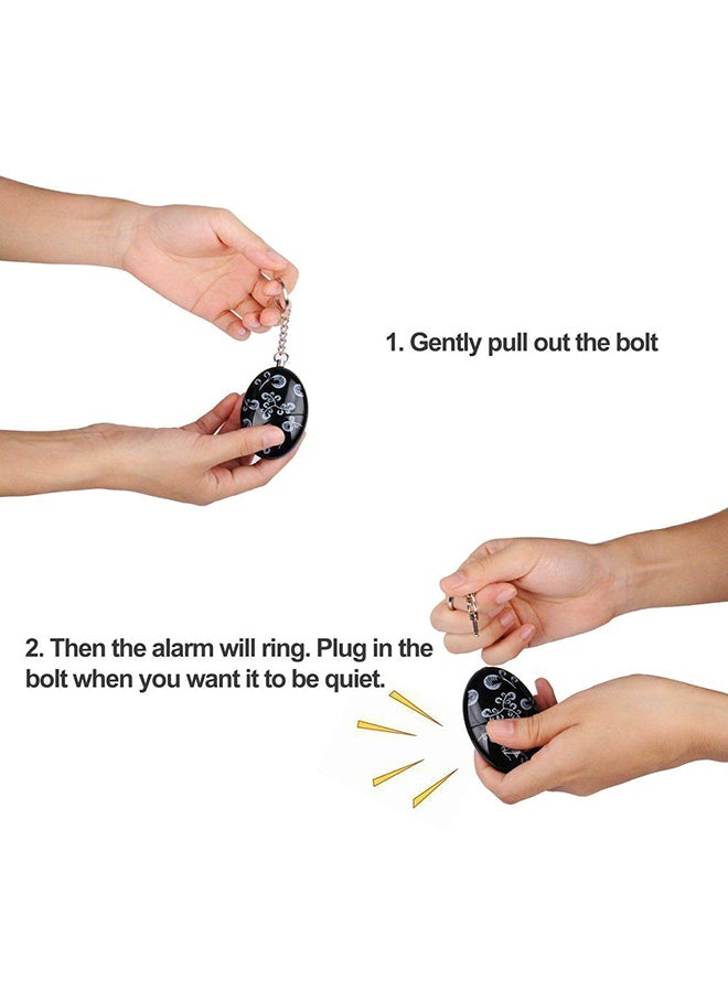 Generic - Anti-Rape Alarm Keychain Black - Image 1