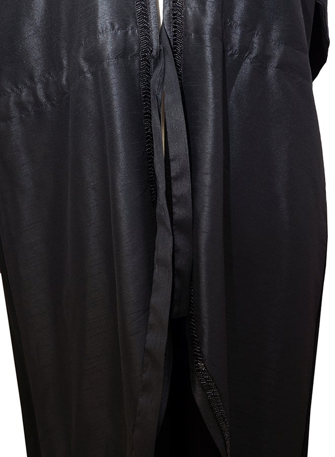 Embellished Long Sleeve Abaya Black - Image 5