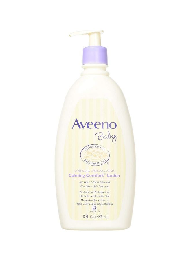 Aveeno Pack of 2 Lavender And Vanilla Scented Calming Comfort Lotion - Image 1