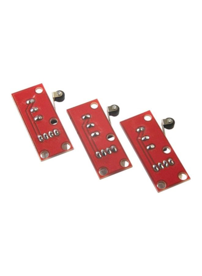 3-Piece Printer Mechanical Endstop Limit Switches With Cables Red/Black/Green  - Image 3