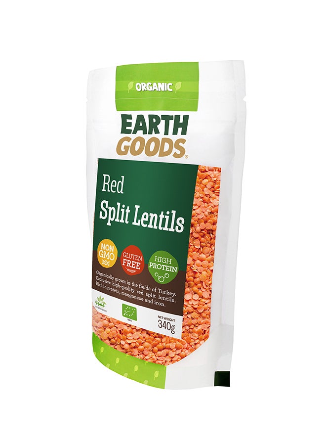 Earth Goods Organic High Protein Gluten-Free Red Split Lentils 340grams  - Image 3