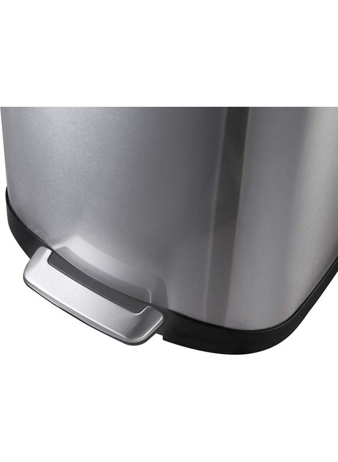 EKO Della Stainless Steel Waste Bin With Soft Lid Silver 12Liters - Image 4