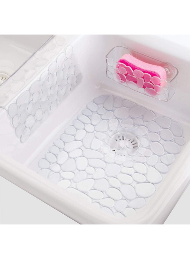 InterDesign Pebble Kitchen Sink Protector Mat Clear - Image 4