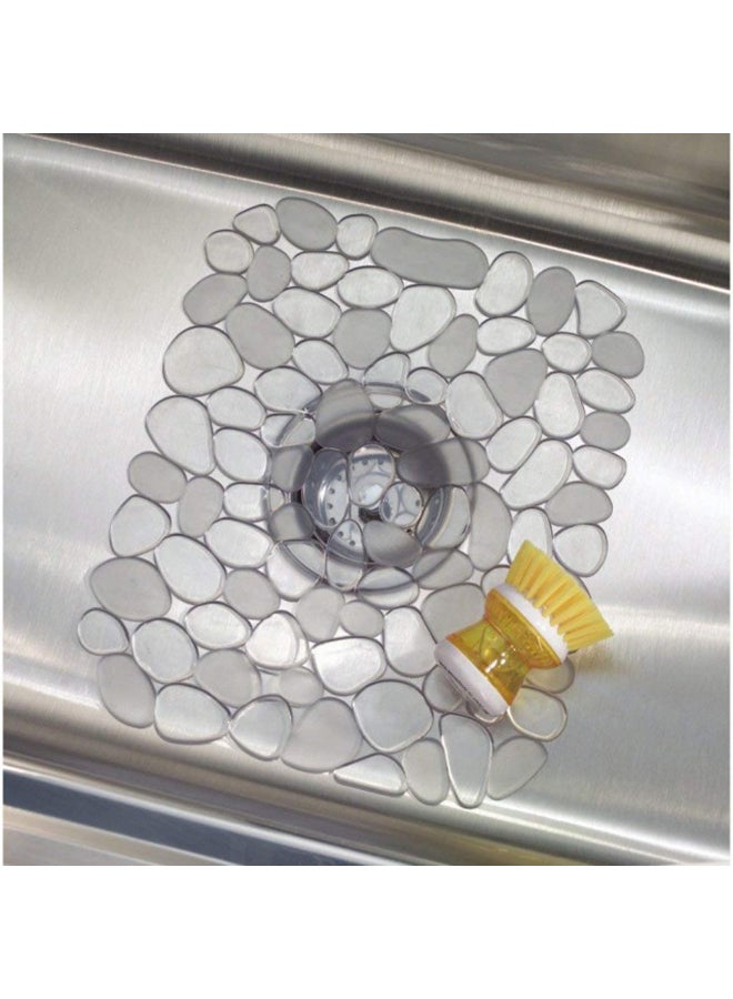InterDesign Pebble Kitchen Sink Protector Mat Clear - Image 5