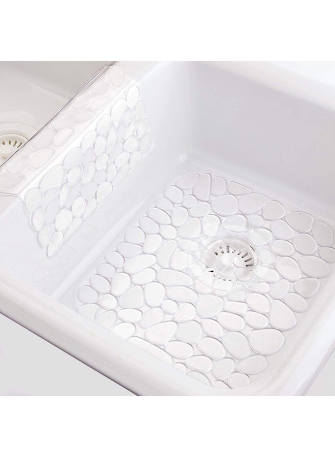 InterDesign Pebble Kitchen Sink Protector Mat Clear - Image 3