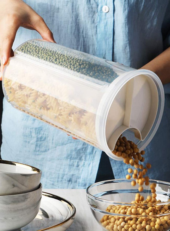 AIWANTO 2-Piece Dry Food Storage Container Set Transparent  - Image 2