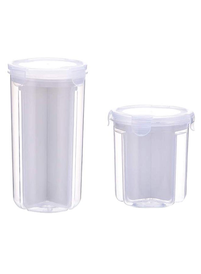 AIWANTO 2-Piece Dry Food Storage Container Set Transparent  - Image 1