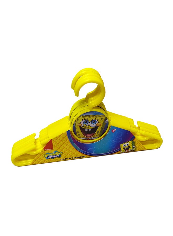 nickelodeon 6-Piece Sponge Bob Square Pants Hanger Set Yellow 33x18centimeter - Image 2