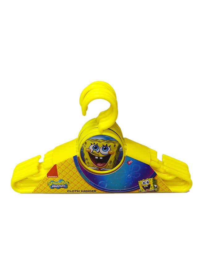 nickelodeon 6-Piece Sponge Bob Square Pants Hanger Set Yellow 33x18centimeter - Image 1