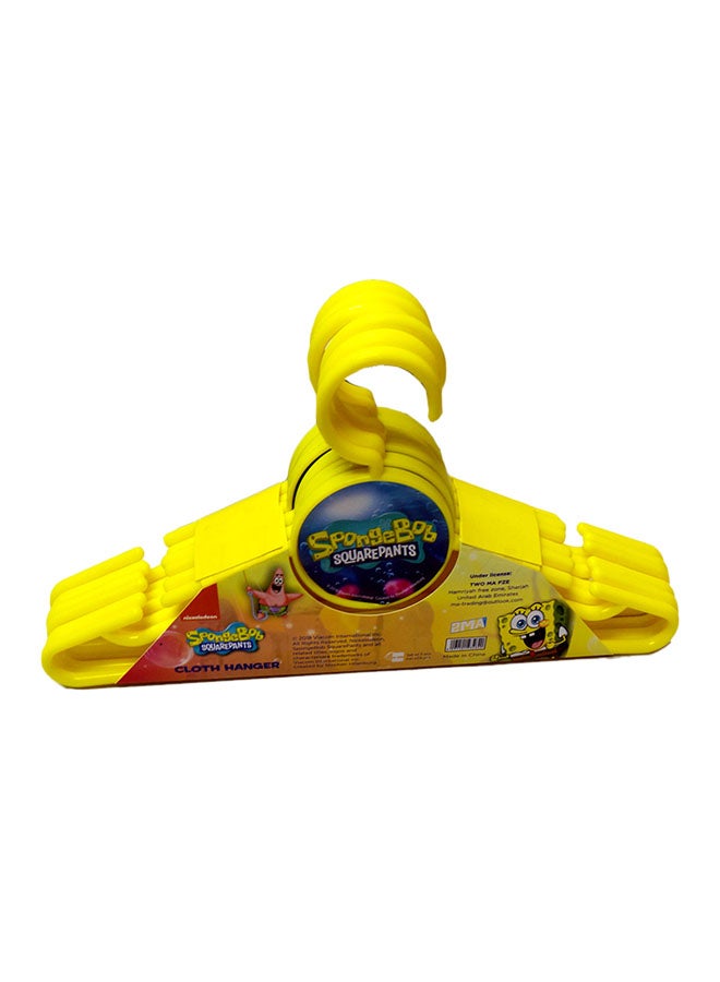 nickelodeon 6-Piece Sponge Bob Cloth Hanger Set Yellow 33x18cm  - Image 3