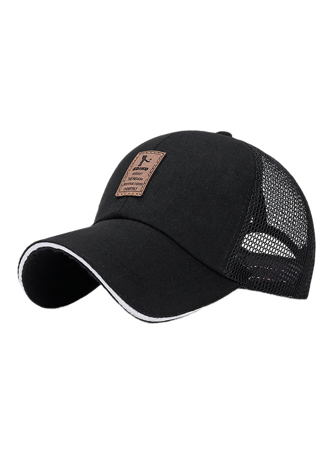 Baseball Snapback Cap Black 