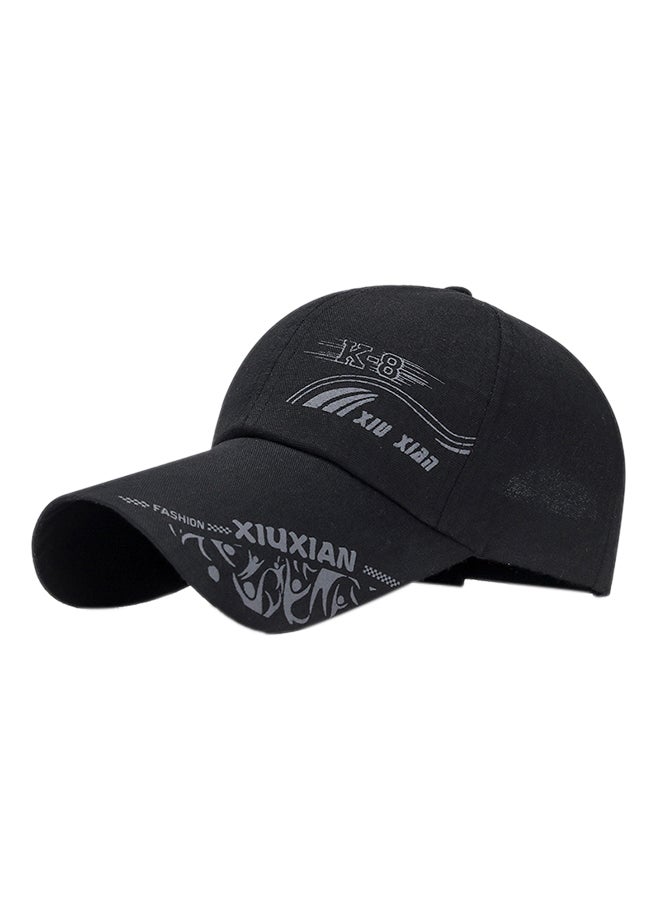 Baseball Snapback Cap Black 