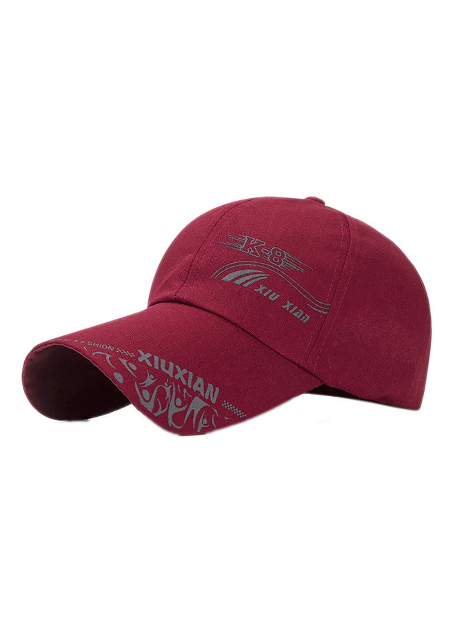 Baseball Snapback Cap Red 