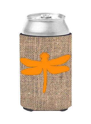Dragonfly Burlap And Printed Beverage Hugger Beige/Orange - v1578307187/N33583417A_1