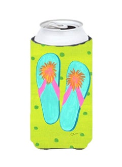 Flip Flops Printed Beverage Insulator Hugger Multicolour 7.5x4.2x0.2inch - v1578307560/N33583987A_1