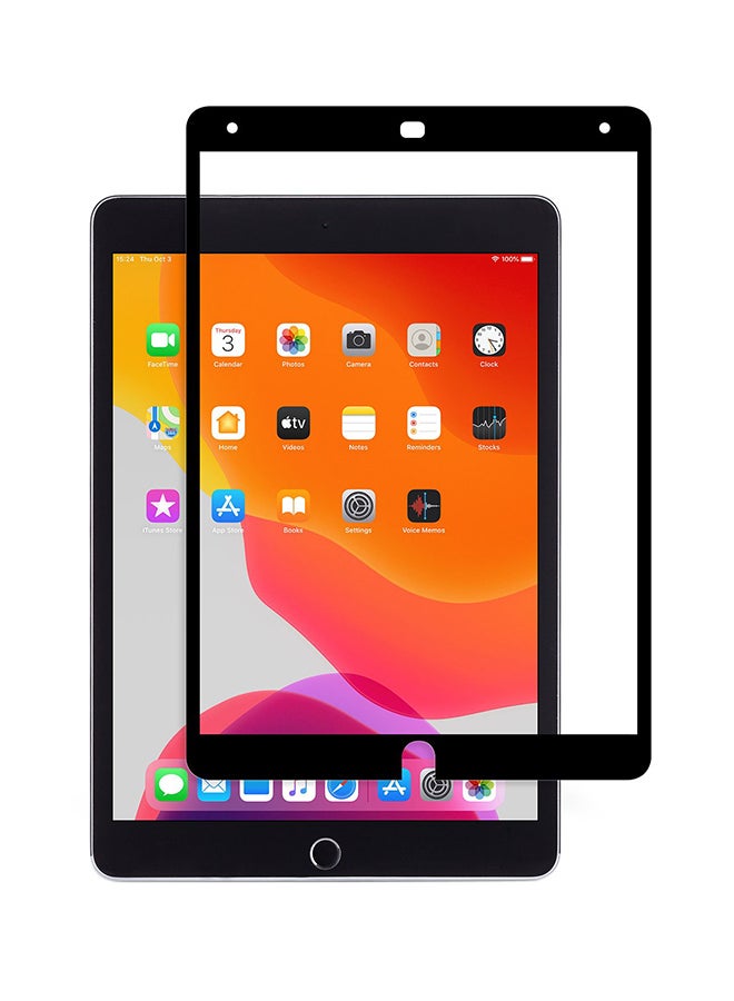 موشي لاصقة حماية للشاشة من الزجاج المقوى لأجهزة أبل آي باد مقاس 10.2 بوصات أسود/شفاف - Image 1