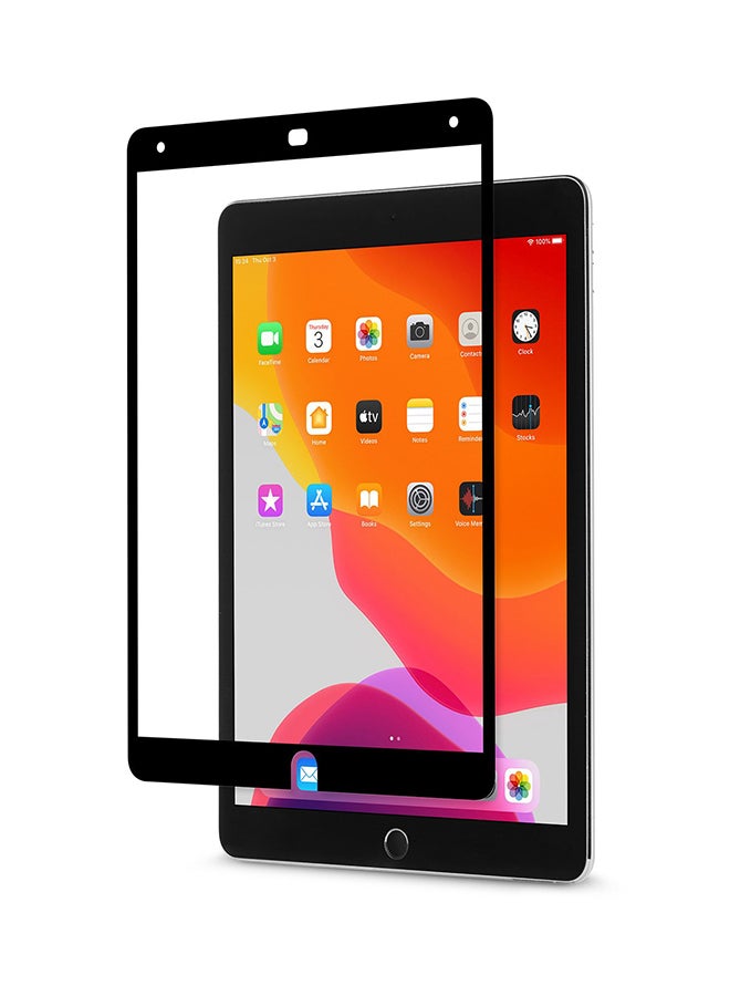 موشي لاصقة حماية للشاشة من الزجاج المقوى لأجهزة أبل آي باد مقاس 10.2 بوصات أسود/شفاف - Image 2