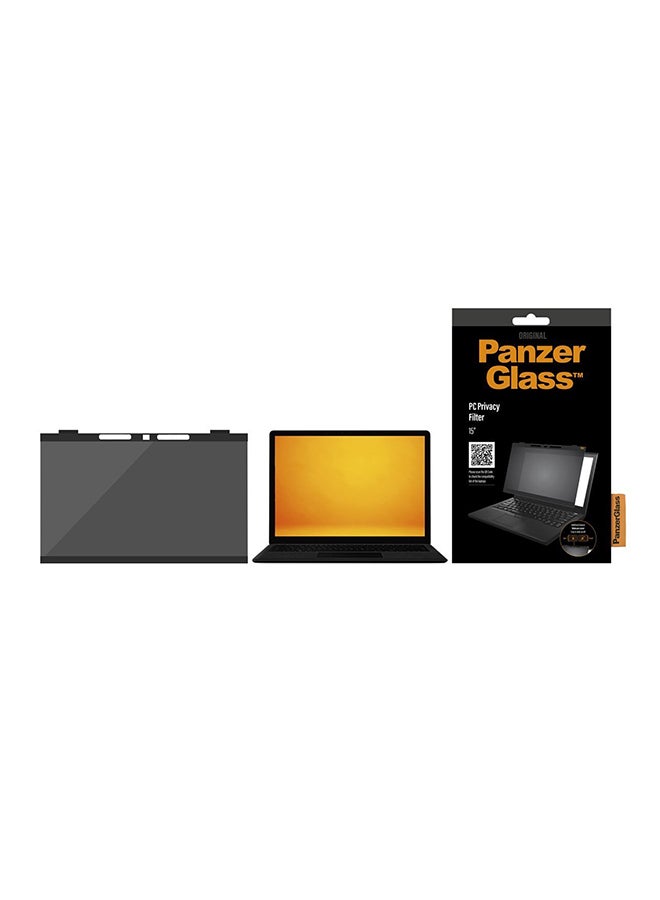 PanzerGlass Tempered Glass Screen Protector For 15" Pc Black - Image 1