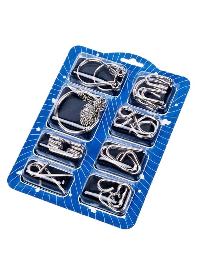 مجموعة أحجية قطع تركيب التفكير السلكية من 8 قطع - Image 2