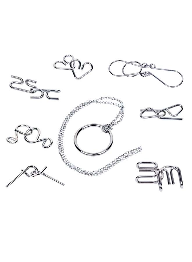 مجموعة أحجية قطع تركيب التفكير السلكية من 8 قطع - Image 1