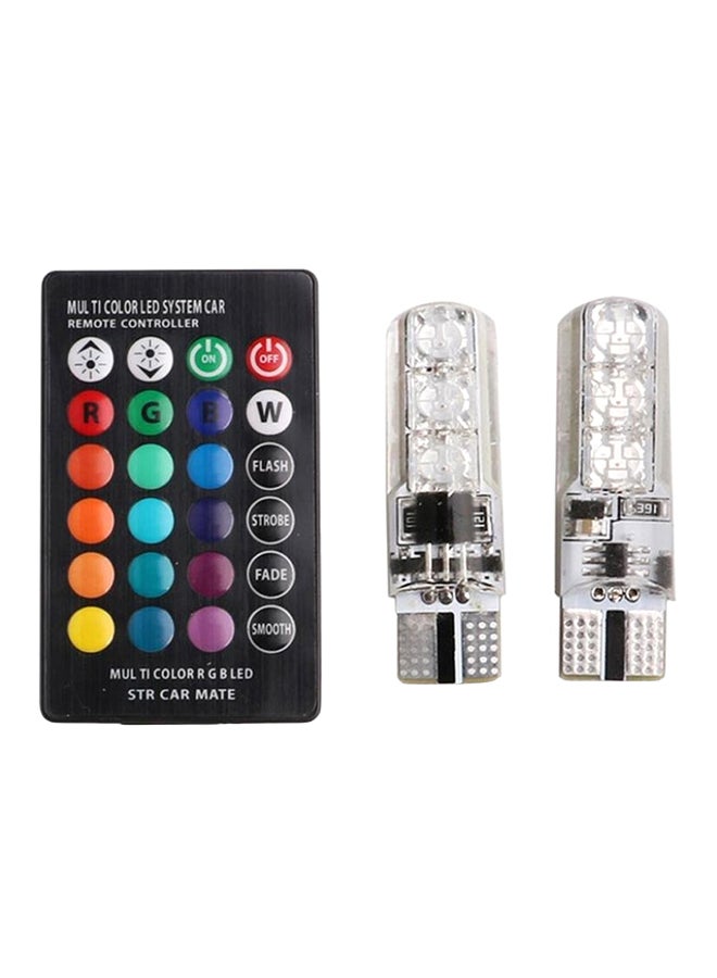 2-Piece Car LED With SMD Infrared Remote Control