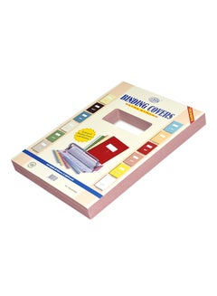 FIS 100-Sheet A4 Embossed Binding Covers With Window Rose  - Image 1