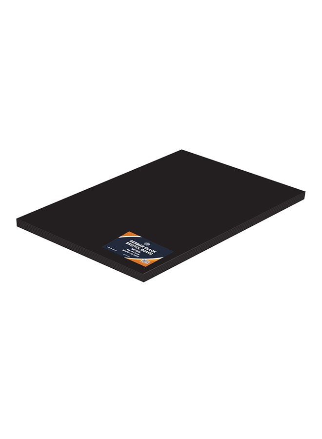 100-Piece German Bristol Board Brilliant Black