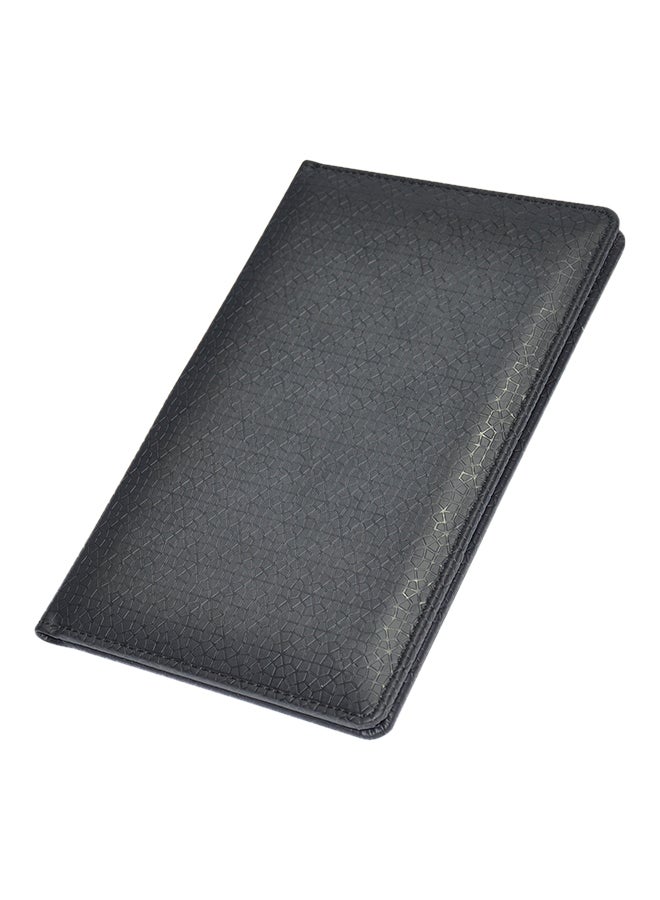 إف اي أس  ملف فواتير تنفيذي مع غطاء قلاب مغناطيسي أسود - Image 1