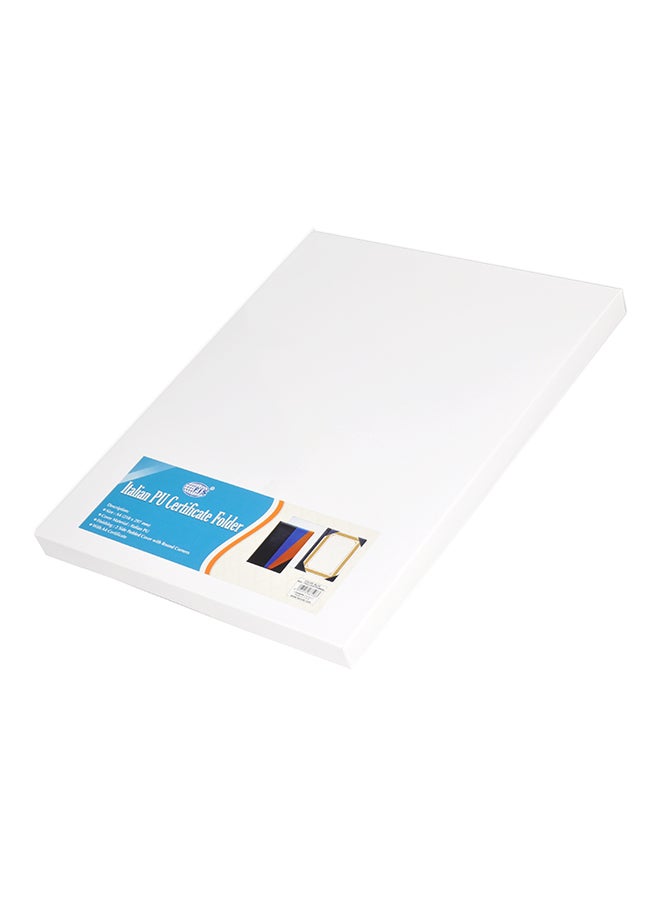 FIS - A4 Certificate Folder Black/Brown/Blue - Image 1