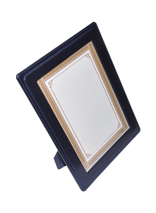 FIS A4 Certificate Frame With Stand Dark Blue  - Image 1